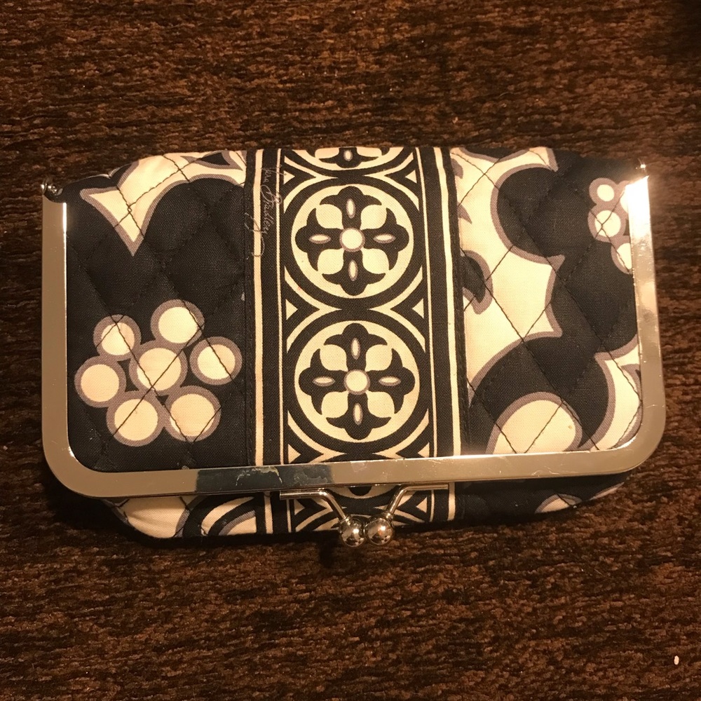 Vera Bradley Baroque Kisslock Cosmetic Bag.